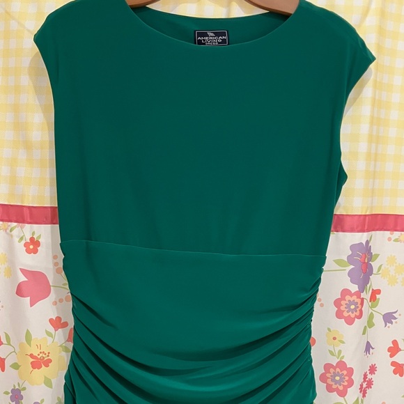 American Living Kelly Green Midi Dress Size 10 - Picture 2 of 7